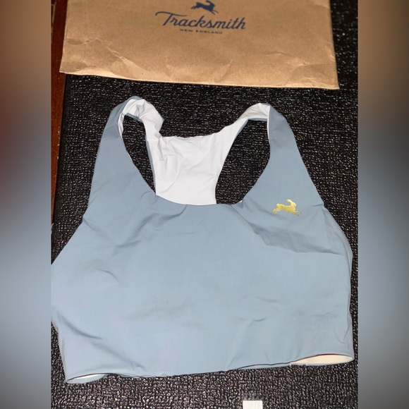 Tracksmith Reversible Cannonball Run Bra in Slate Grey, XS - Picture 7 of 12